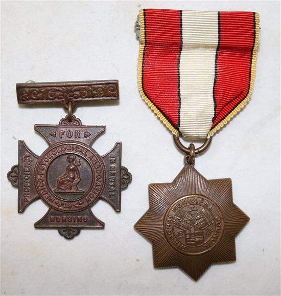 Joan Blythe - a nurse working in China: Medals and items relating to her time there including internment in the 1940s,